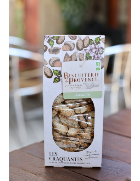 CRAQUANTES AUX AMANDES BIO BISCUITERIE DE PROVENCE