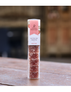 PÂTE DE FRUITS À LA  FRAISE DOUCET RÉGLETTE 90 G