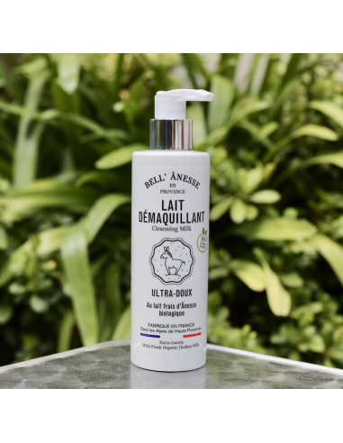 LAIT DÈMAQUILLANT AU LAIT d'ÂNESSE BIO