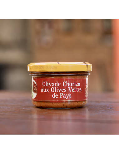 OLIVADE CHORIZO AUX OLIVES VERTES DÉLICES DU LUBÉRON