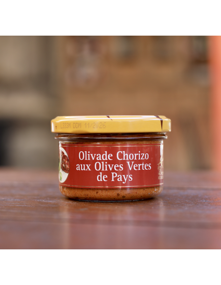 OLIVADE CHORIZO AUX OLIVES VERTES DÉLICES DU LUBÉRON