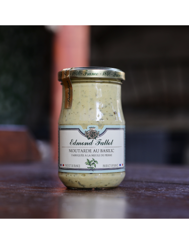 MOUTARDE AU BASILIC DE DIJON FALLOT