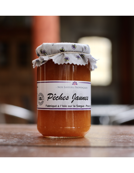 CONFITURE PÊCHES JAUNES SAVEURS PROVENÇALES