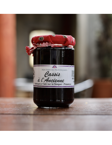 CONFITURE DE CASSIS SAVEURS PROVENÇALES
