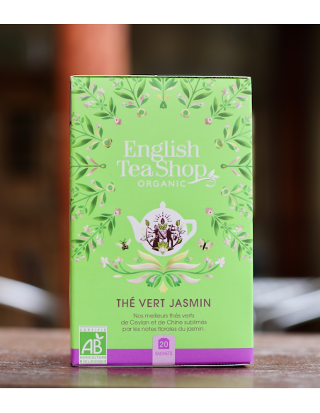 THÉ VERT JASMIN 20 SACHETS BIO