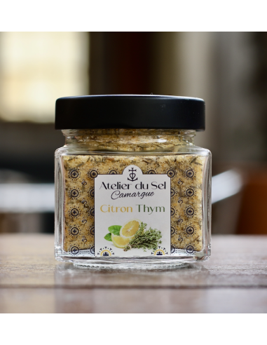 SEL DE CAMARGUE CITRON THYM POT 200 G