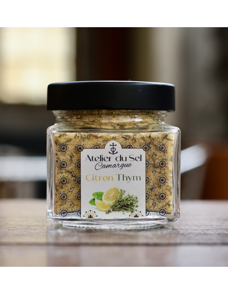 SEL DE CAMARGUE CITRON THYM POT 200 G