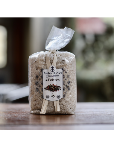SEL DE CAMARGUE 4 POIVRES SACHET 300 G