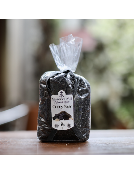SEL DE CAMARGUE CURRY NOIR SACHET 300 G