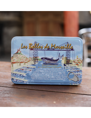 COFFRET DE 4 BOITES DE SARDINES LES BELLES DE MARSEILLE FERRIGNO
