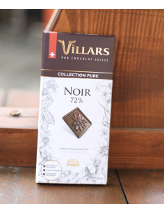 CHOCOLAT SUISSE NOIR 72% VILLARS