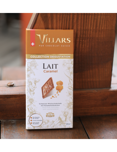 CHOCOLAT SUISSE AU LAIT CARAMEL VILLARS