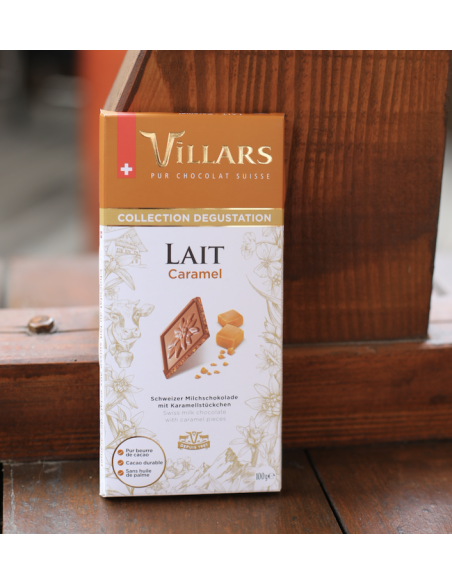 CHOCOLAT SUISSE AU LAIT CARAMEL VILLARS