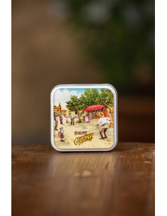 SAVON OLIVE BOITE FER JOUEUR DE BOULE 2