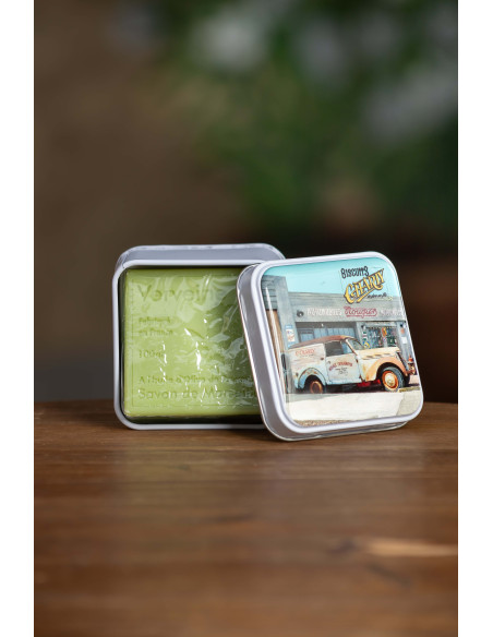 SAVON VERVEINE BOITE FER GARAGE