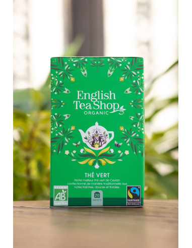 THÉ VERT CEYLAN 20 SACHETS BIO