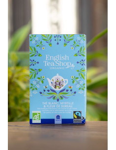 THÉ BLANC MYRTILLE ET FLEUR DE SUREAU 20 SACHETS BIO