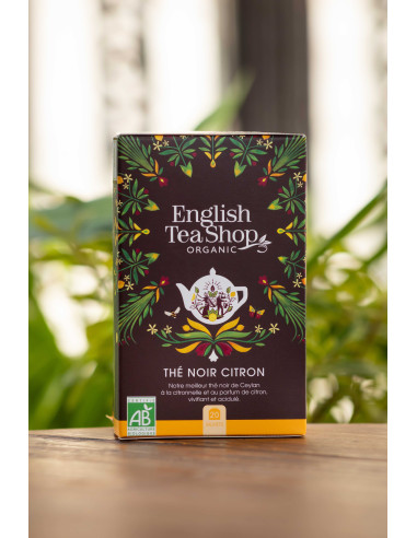 THÉ NOIR CITRON 20 SACHETS BIO