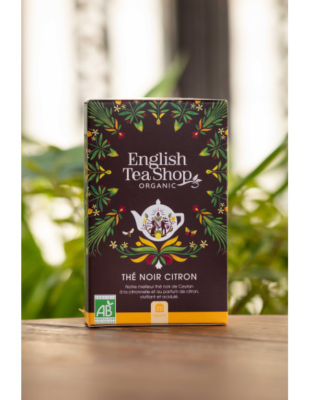 THÉ NOIR CITRON 20 SACHETS BIO