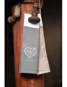TORCHON BRODES COEUR 50x70 2