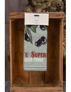 TORCHON OLIVES DE PROVENCE