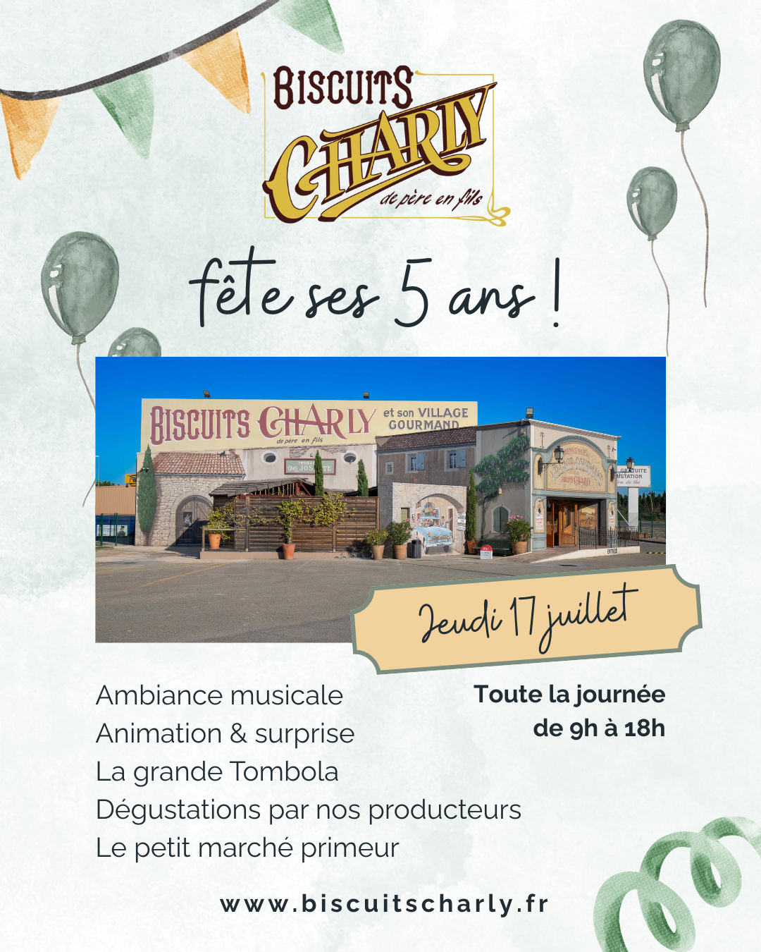 Anniversaire Biscuits Charly